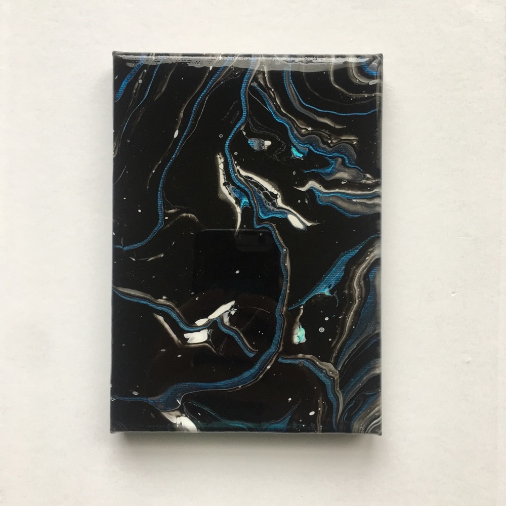 Abstract Resin Pour Painting